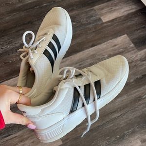 Adidas white shoes
